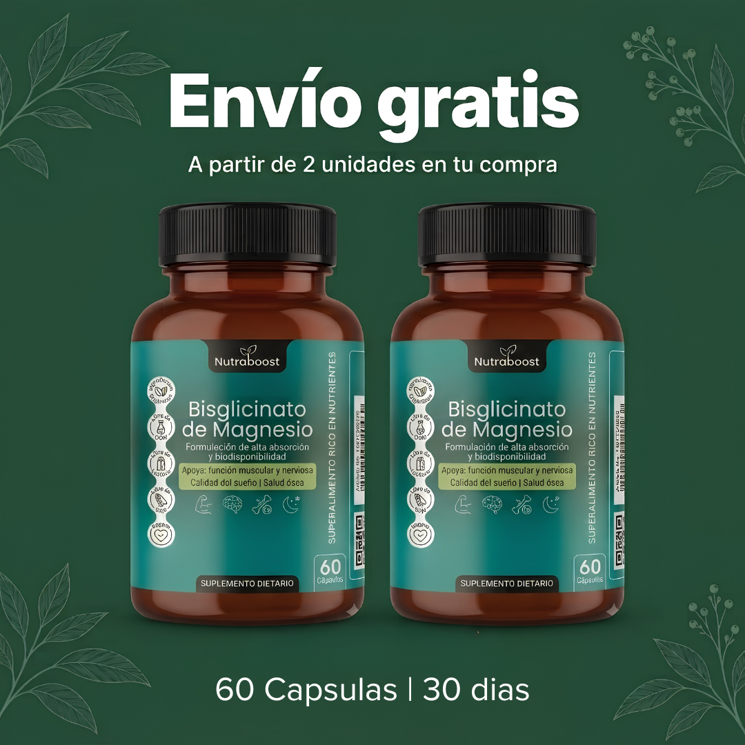 NUTRABOOST Bisglicinato de magnesio | 1 FRASCO