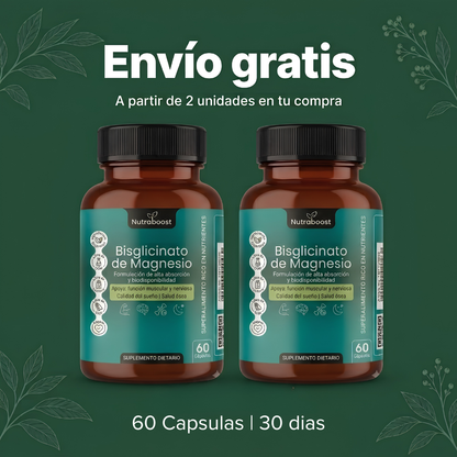 NUTRABOOST Bisglicinato de magnesio | 1 FRASCO